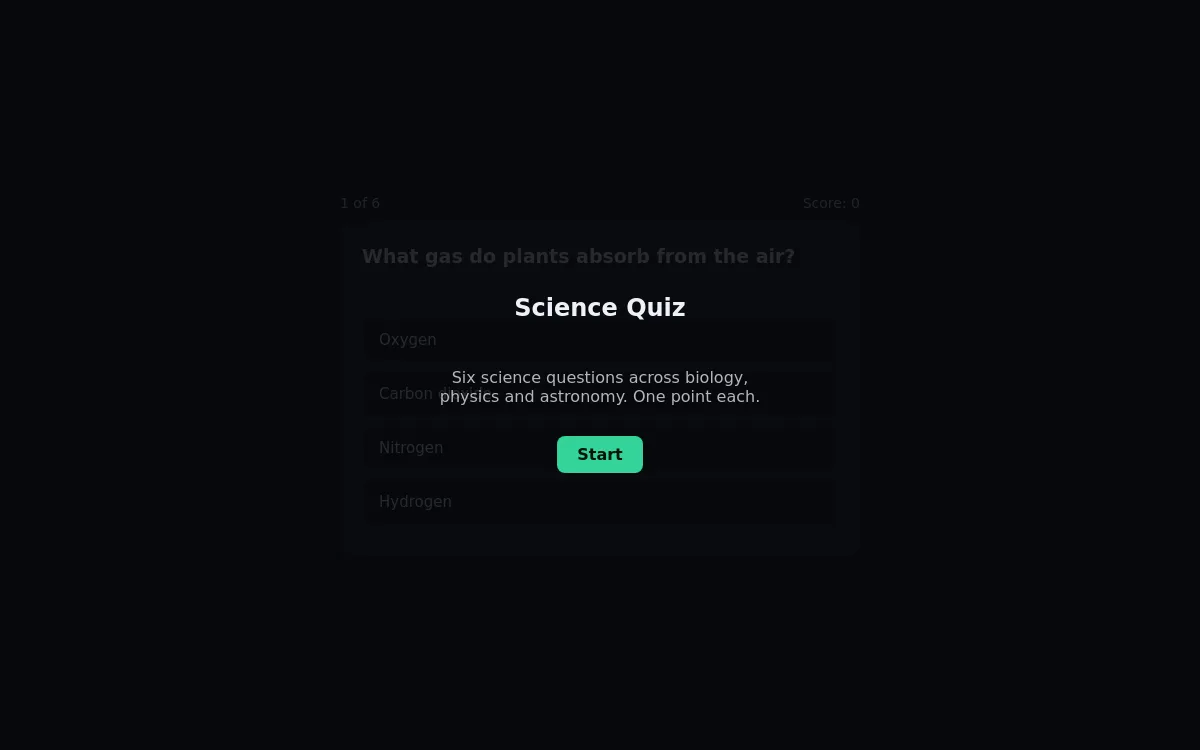 Science Quiz