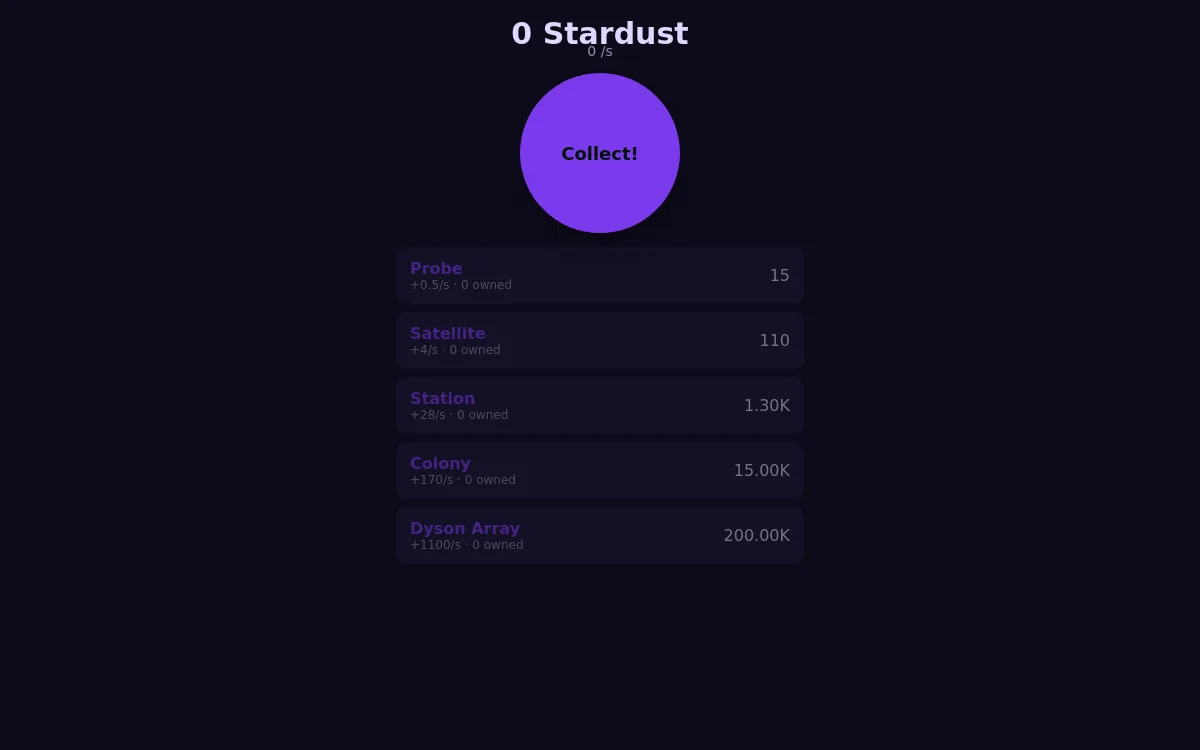 Stardust Idle