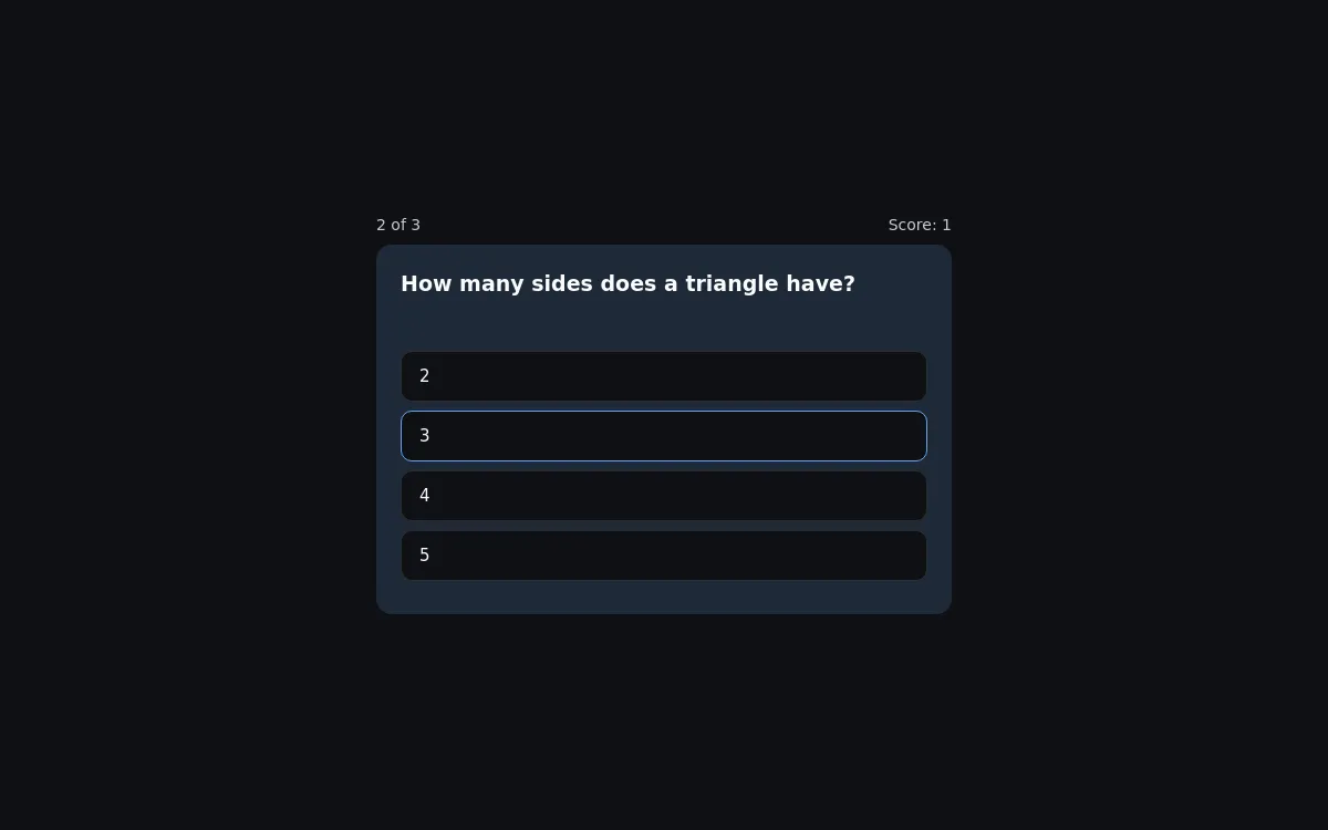 Daily Trivia Quiz